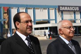 Nuri al-Maliki, Iraqi prime minister, arrives in Syria