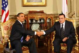 mubarak in united states