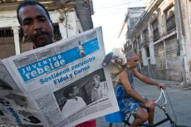 Fidel appears in Cuba papers