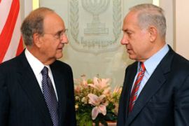 George Mitchell, US envoy, meet Binyamin Netanyahu, Israeli PM