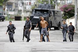 rio police sweep against drugs suspects
