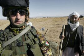 Isaf soldier in Afghanistan