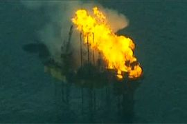 timor sea leaking oil rig fire youtube - azhar sukri pkg