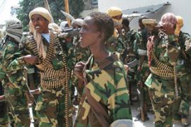 Al-Shebab fighters Somalia