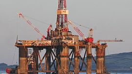 Ocean Guardian oil rig, Falklands, Falkland Islands