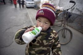 China tainted milk