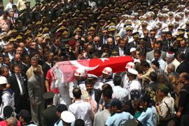 Funeral for Turkish soldiers