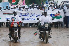 rally to support separation of north and south sudan