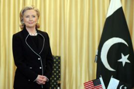 clinton with pak flags