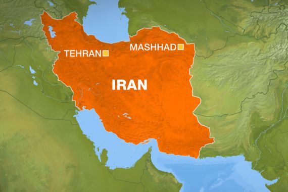 mashhad map iran