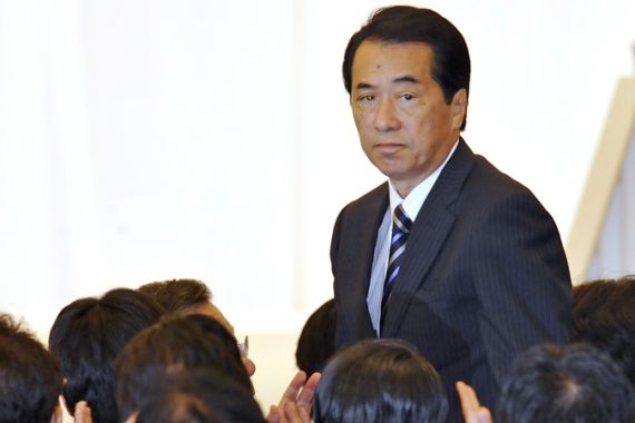 Prime Minister Naoto Kan