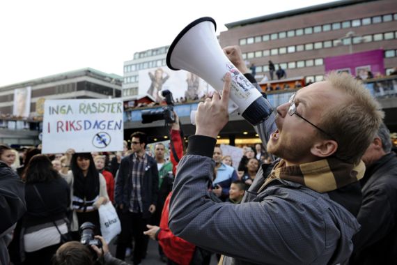Swedish Democrats protests
