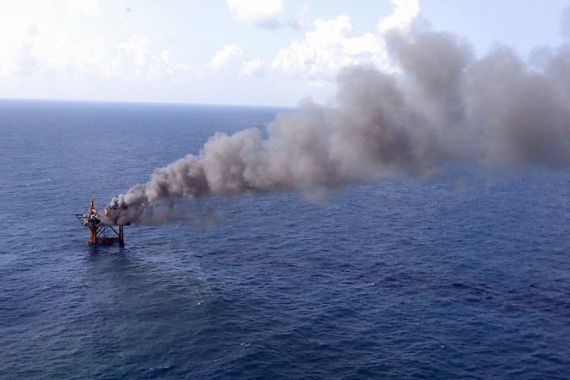 Oil rig blast