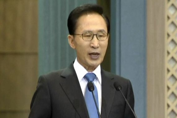 Lee Myung-Bak, The South Korean president warns North Korea