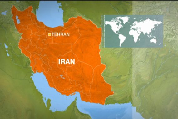Iran Tehran map