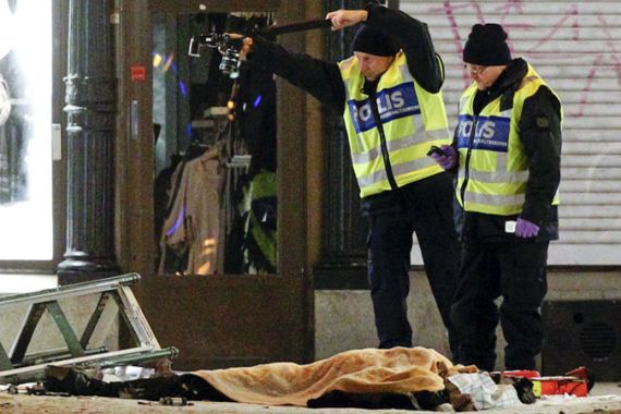 Sweden police suspected bomb site