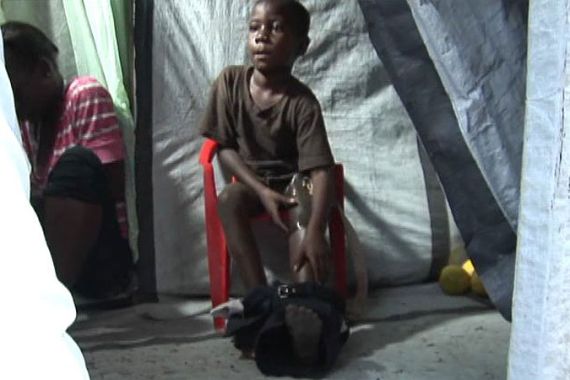 haiti quake survivor young boy nixon - gordon durnin pkg