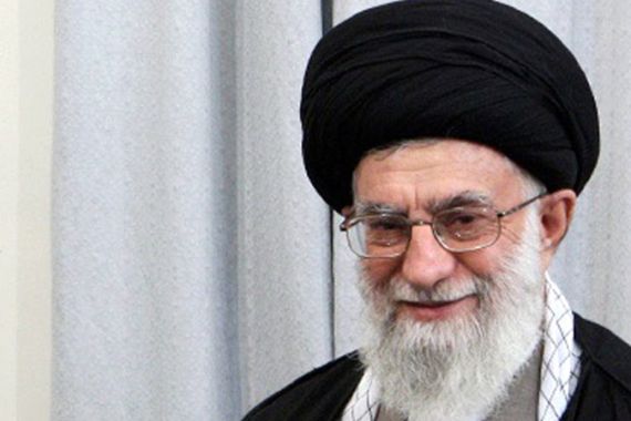 Iranian supreme leader addresses at the Friday prayers