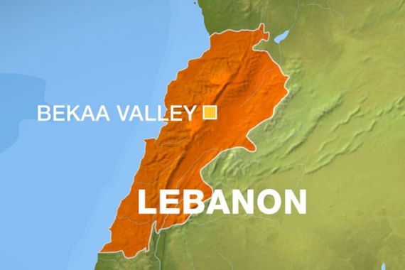 bekaa lebanon map