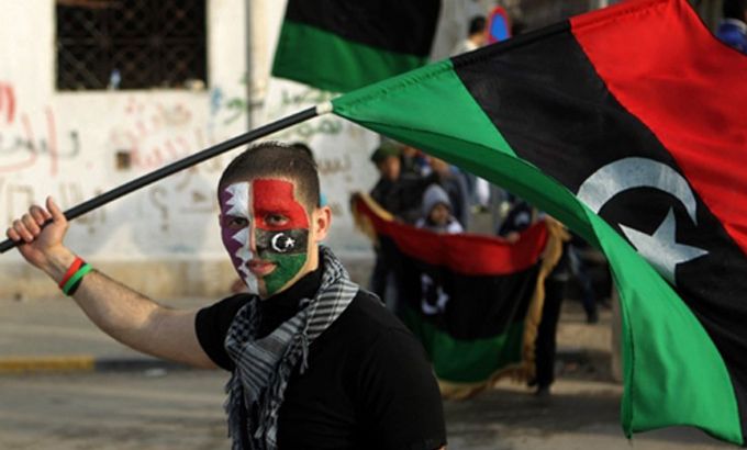 Libyan protestor in Benghazi