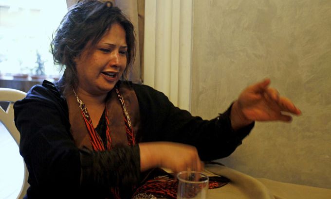 Eman al-Obaidi Libyan woman who told journalists of her abuse at hands of Gaddafi loyalists