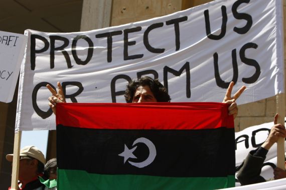 Libyan protest in Malta