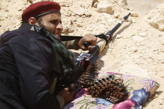 Libyan rebel fighter
