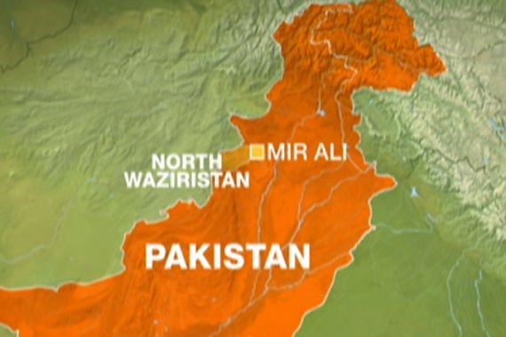 map pakistan showing mir ali