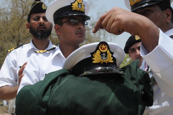 Burial of Pakistan navy officer Yasir Abbas