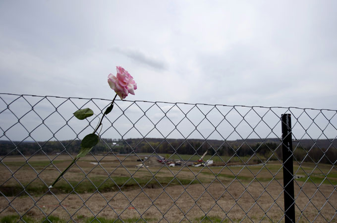 Crash site of Flight 93 in Shanksville, Pennsylvania