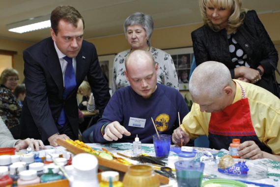 Russian President, Dmitry Medvedev, disabled, disablities, special needs