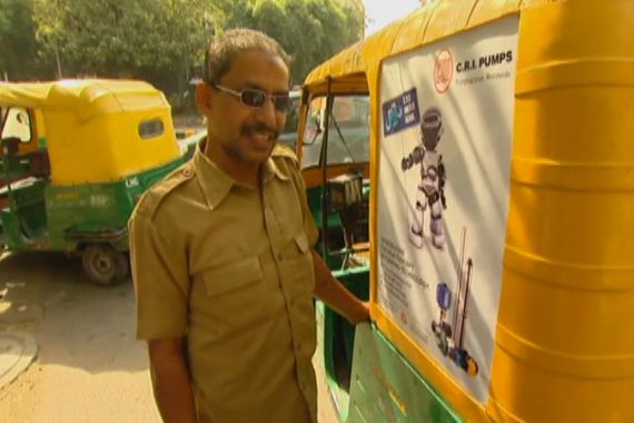 India still rickshaw wallah Delhi