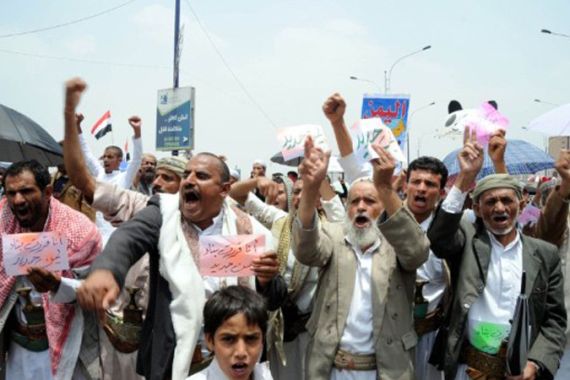 Yemen anti gov protests friday
