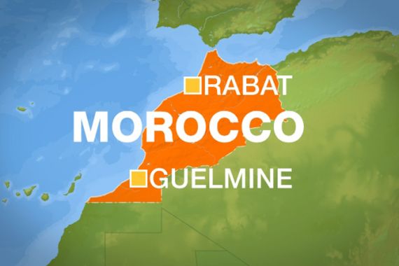 Morocco map - plan crash - Rabat