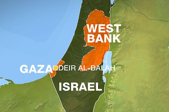 Gaza Deir al-Balah map