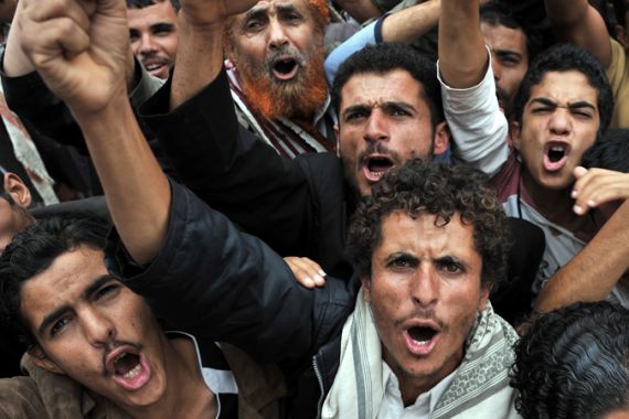 Yemen protestors