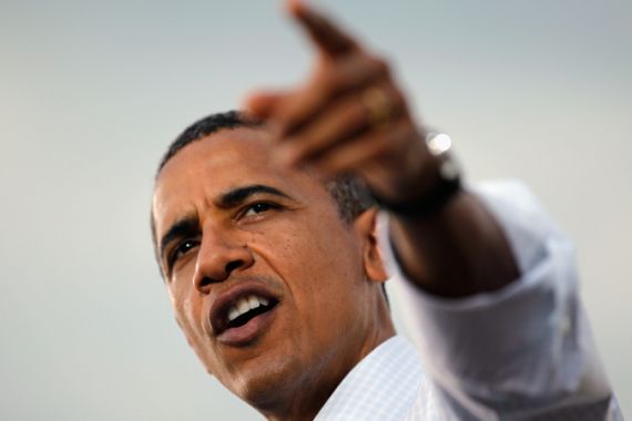 Obama pointing