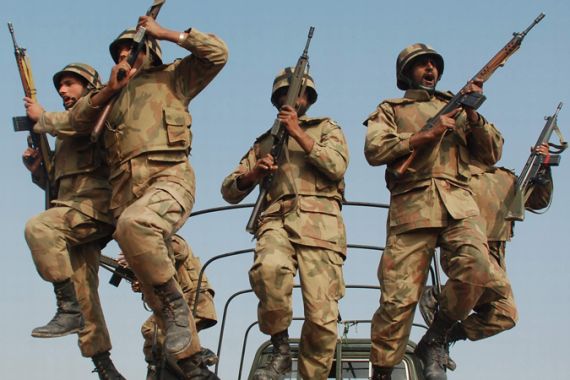 Pakistani army drills
