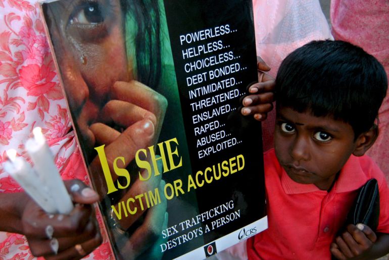 Sex trafficking vigil Bangalore