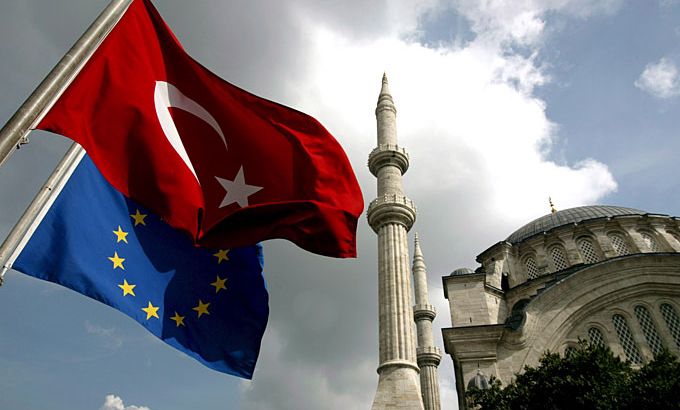 turkey european union flags