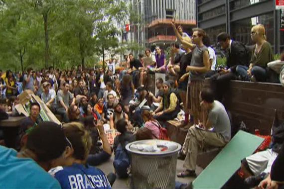 occupy wall street protesters new york united states package screengrab