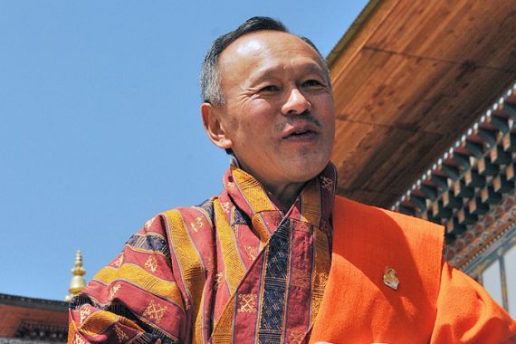 Bhutanese Prime Minister Jigme Thinley