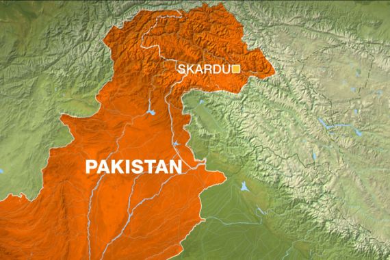 Map of Skardu, Pakistan