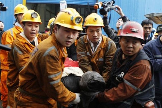 Chinese rescuers-miners