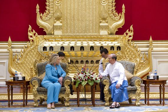 Clinton and Thein Sein
