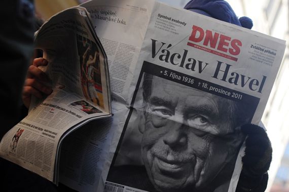 Newspaper of former president Vaclav Havel