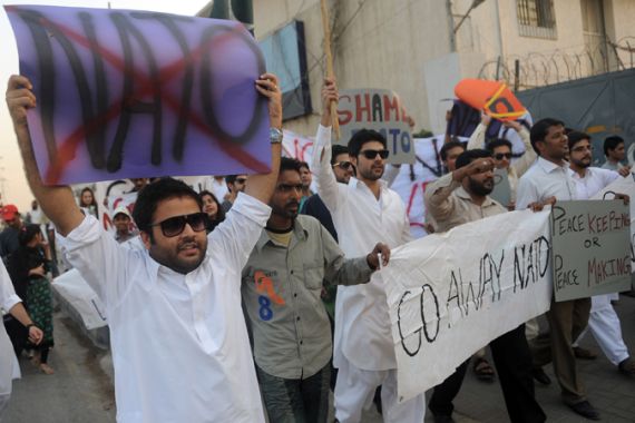 Pakistanis protest cross-border NATO attack