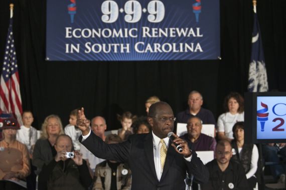 Cain campaign event