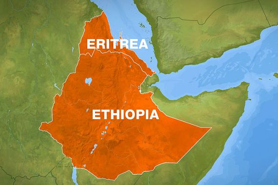 Eritrea Ethiopia map