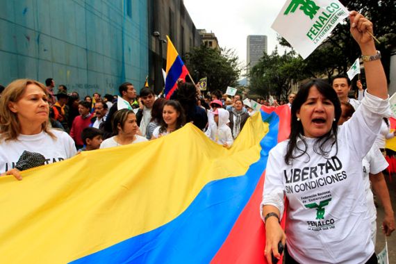FARC protests